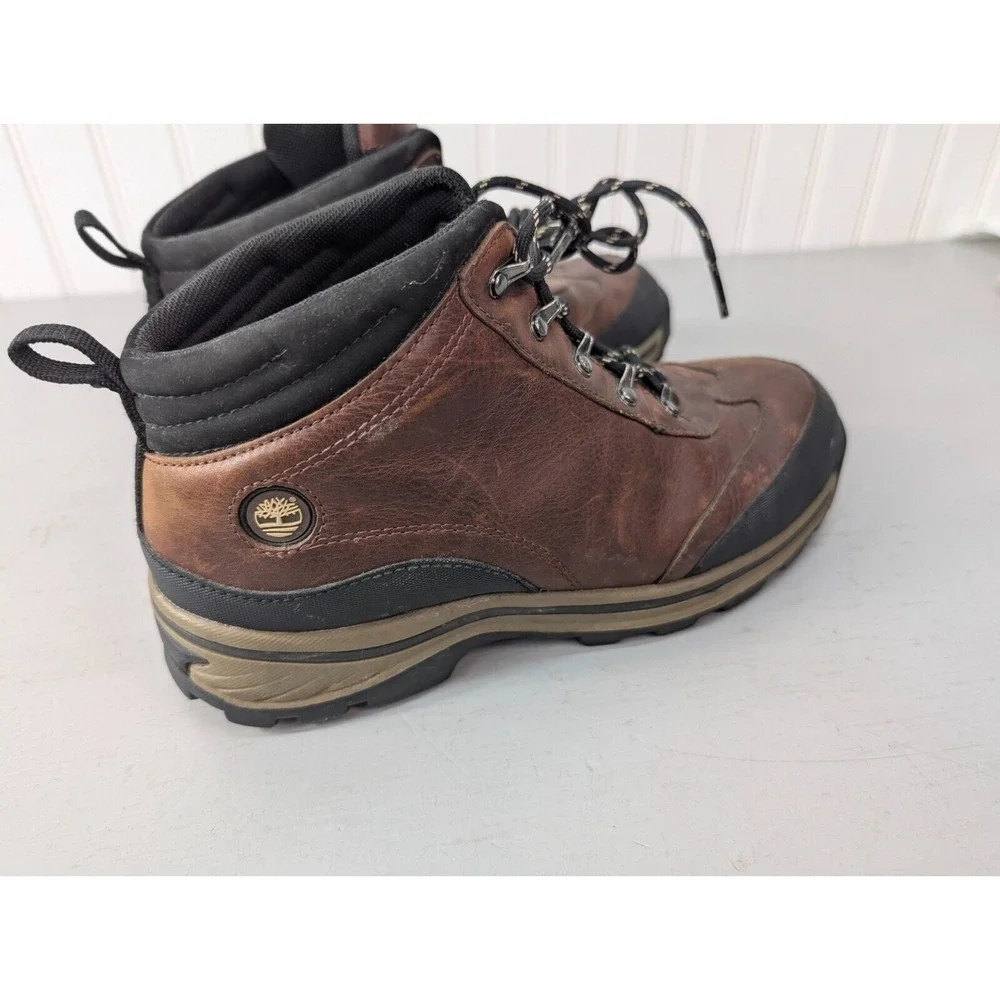 Timberland Boots Youth Boys Size US6 Brown Leather‎ Shoes Hiking Outdoor 22913